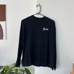 Zara dark blue crew neck sweatshirt